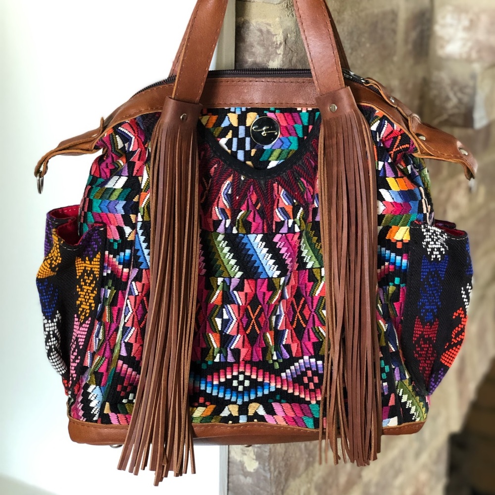 12” leather fringe for nena and co bags.  New